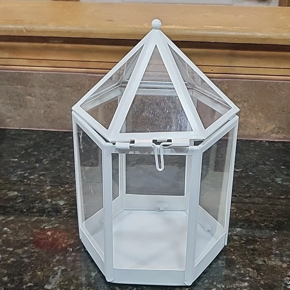 Ikea White Candle Holder/ Lantern